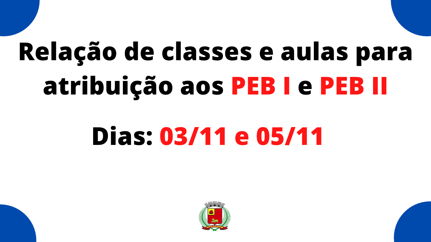 Imagem notícia Relação de Classes e aulas para Atribuição